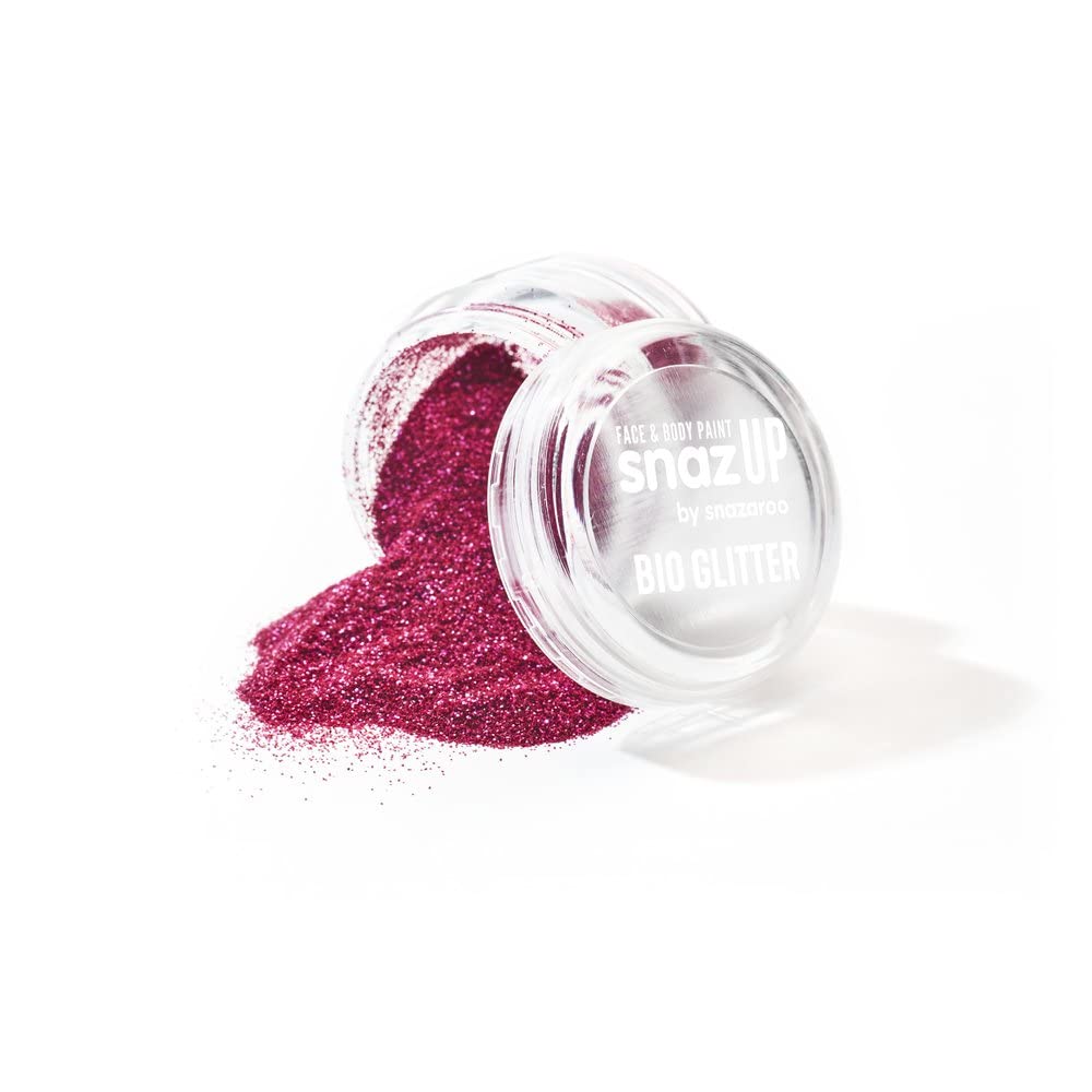 Snazaroo Fine Bio Glitter, 5g (.17-oz) Tub, Pink