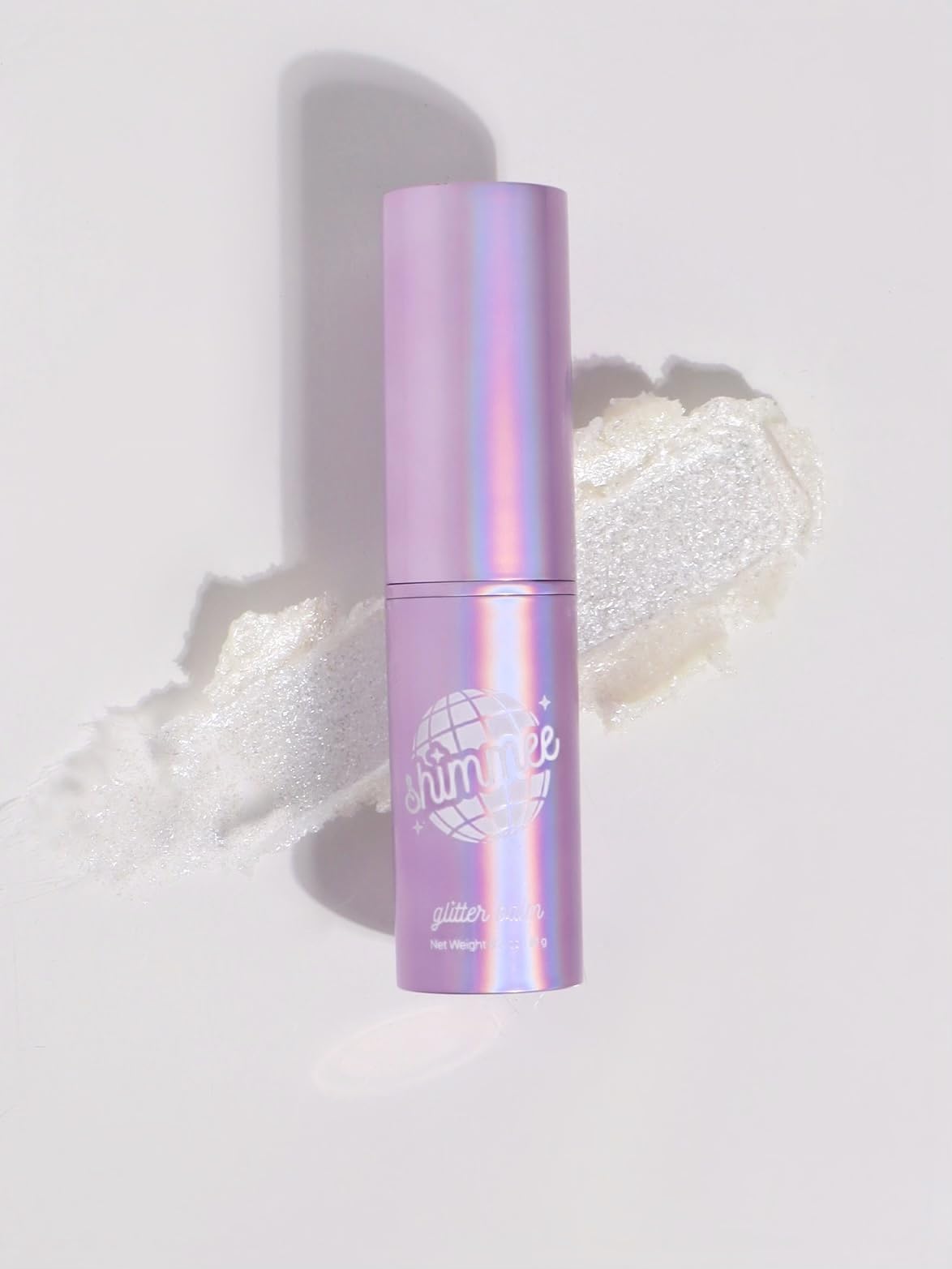 The Shimmee Stick- All-Clean Body Glitter Balm (Disco - Silver Iridescent Hue)