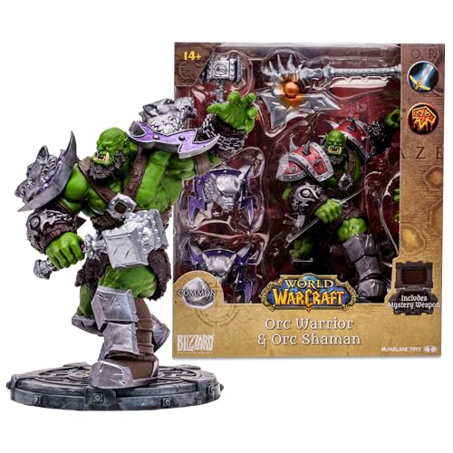McFarlane Toys - World of Warcraft Orc: Warrior/Shaman (Common) 1:12 Scale Posed Figure
