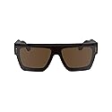 Calvin Klein Unisex Adult Sunglasses CK24502S - Taupe with Solid Brown Lens