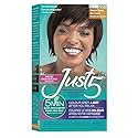 Just 5 Women's 5 Minute Permanent Hair Color with Conditioner, Grey Hair Coloring for Women - Darkest Brown