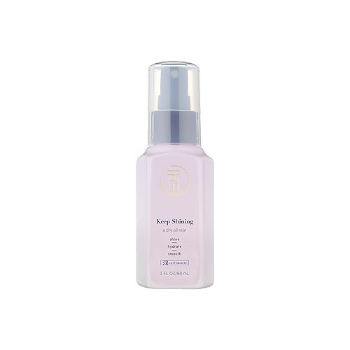 TPH BY TARAJI Keep Shining Dry Oil Mist for Coily & Curly Hair | Protective Gloss & Hair Shine Spray Helps Reduce the Look of Split of Ends | Cruelty