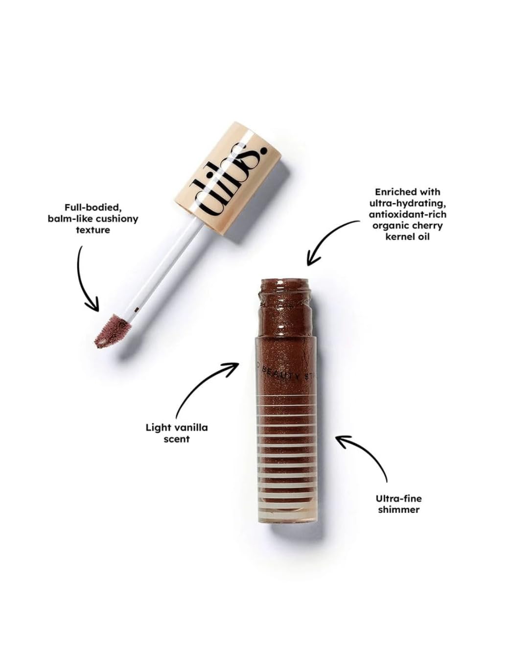 DIBS Beauty Go To Glossy Balm Lip Gloss Topper - (Soda Pop), 0.20 oz