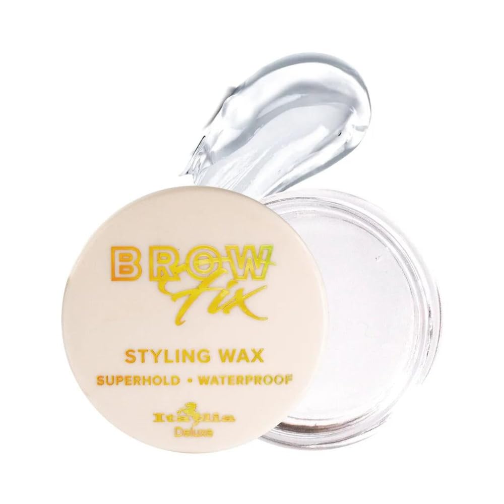 Italia Deluxe 1 x Brow Lift Fix Styling Wax Clear Eyebrow Shaping Wax Superhold Waterproof & Carrying Bag