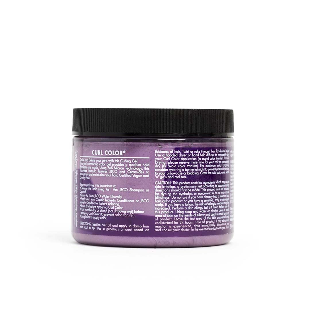As I Am Curl Color - Passion Purple - 6 oz - Color & Curling Gel - Temporary - Medium Hold - Vegan & Cruelty Free
