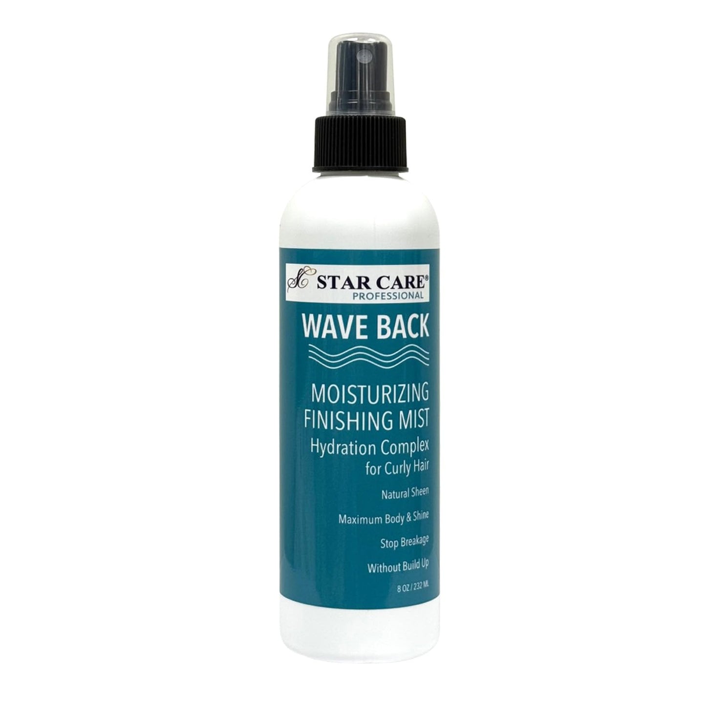 STAR CARE Wave Back Moisturizing Finishing Curl Enhancing Mist Lightweight Hydrating Finishing Spray for Curly & Wavy Hair Frizz Control & Shine