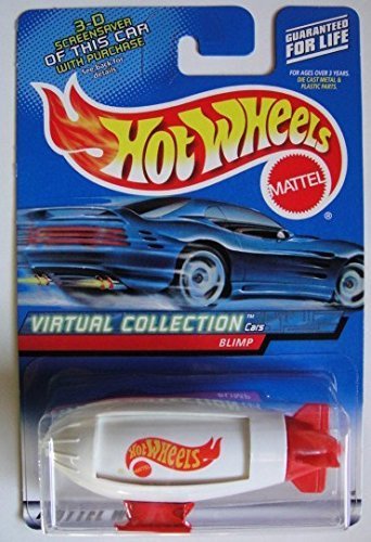 Mattel Hot Wheels Virtual Collection Car White/RED Blimp #142
