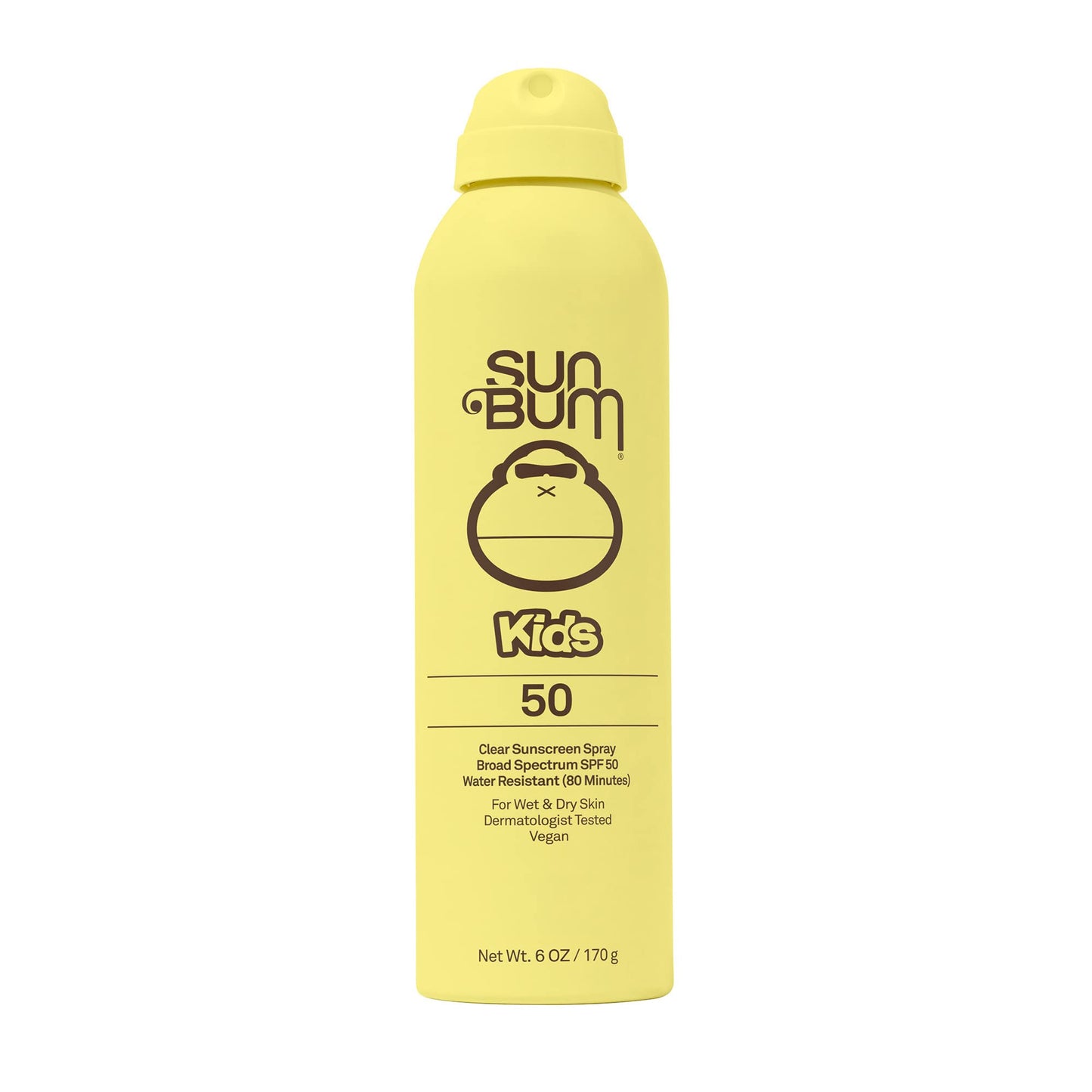 Sun Bum Kids SPF 50 Sunscreen Clear Body Spray - Broad Spectrum Water-Resistant with Vitamin E - Wet or Dry Skin Application - Hawaii 104 Act