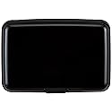 Kaabao Credit Card Holder, RFID Blocking Metal Card Wallet for Women Men Slim ID Card Holders Protector Aluminum Business Hard Case (Black)