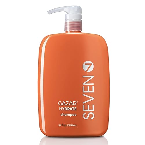 SEVEN Hair Care Gazar Hydrate Shampoo for Women & Men, Sulfate & Paraben Free, Cruelty Free with Pro Vitamin B5, Sugarcane + Moisturizing Cactus