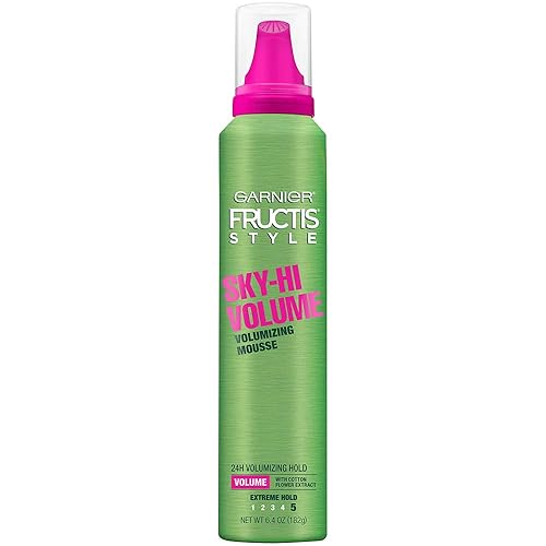 Garnier Fructis Style Sky-Hi Volume Mousse 6.4 Ounce (Extreme) (189ml) (6 Pack)