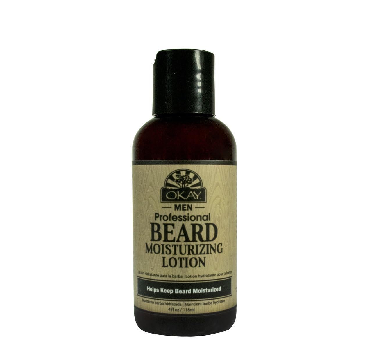 OKAY Men's Beard Moisturizing Lotion, 4 Ounce