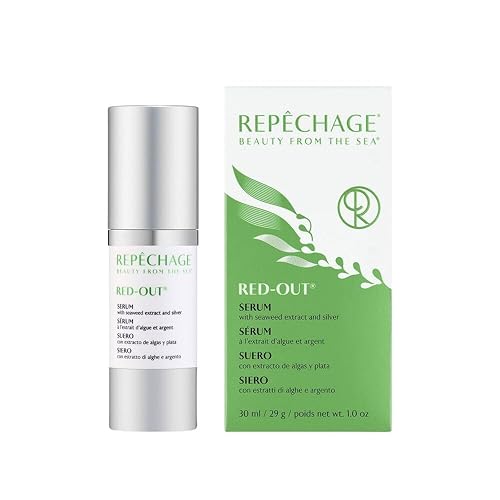 Repechage Red-Out Serum with Seaweed Extract, Silver & Hyaluronic Acid - Cooling, Lightweight Hydration Serum Moisturizer for Sensitive Skin