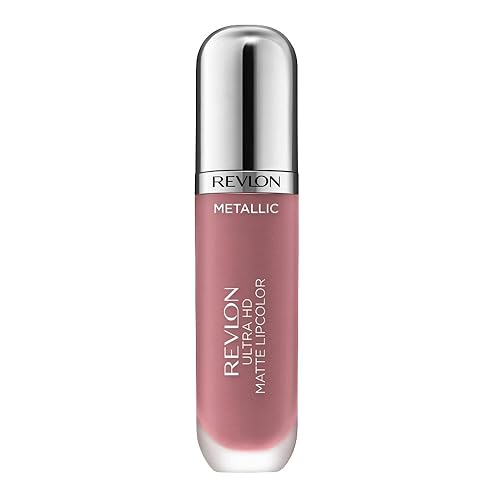 Revlon Ultra HD Metallic Matte Liquid Lipcolor, Liquid Lipstick, Glam