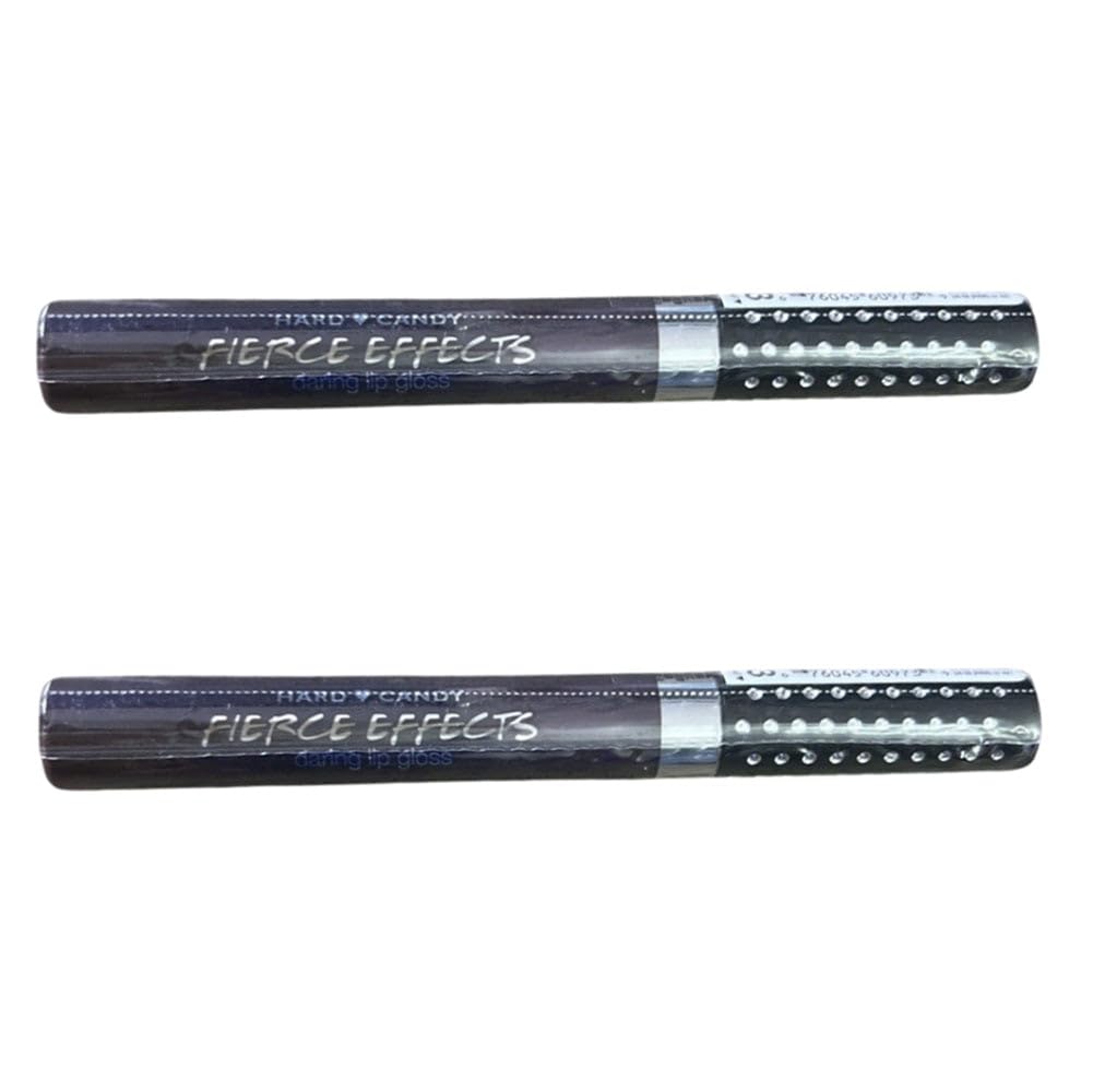 Hard Candy Pack of 2 Fierce Effects Daring Lip Gloss, Black Rose 973