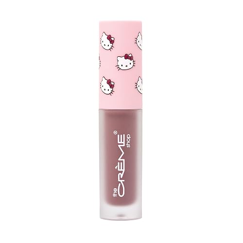 The Crème Shop x Hello Kitty | Kawaii Kiss Moisturizing Lip Oil - Strawberry | Ultra Hydrating Lip Moisturizer | Cool-Toned Mauve Pink Tinted Lip