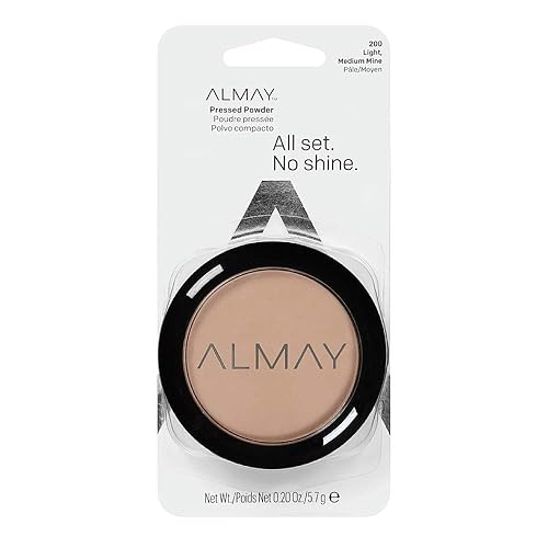 Almay Smart Shade Skin Tone Matching Pressed Powder, Light/Medium [200] 0.20 oz (Pack of 3)