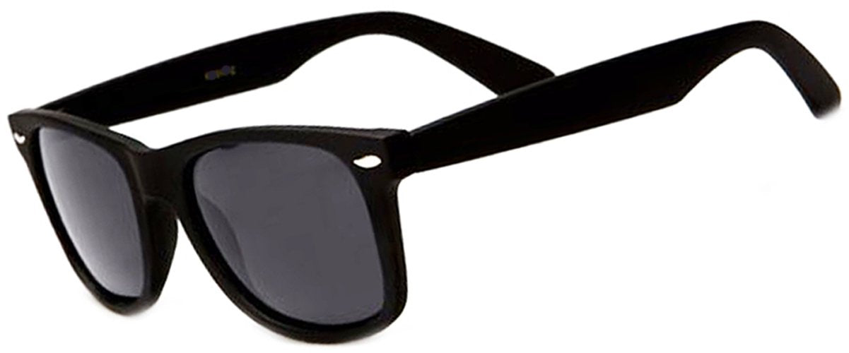 Retro Rewind Polarized Sunglasses (Black Matte, Polarized)
