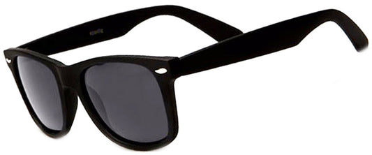 Retro Rewind Polarized Sunglasses (Black Matte, Polarized)
