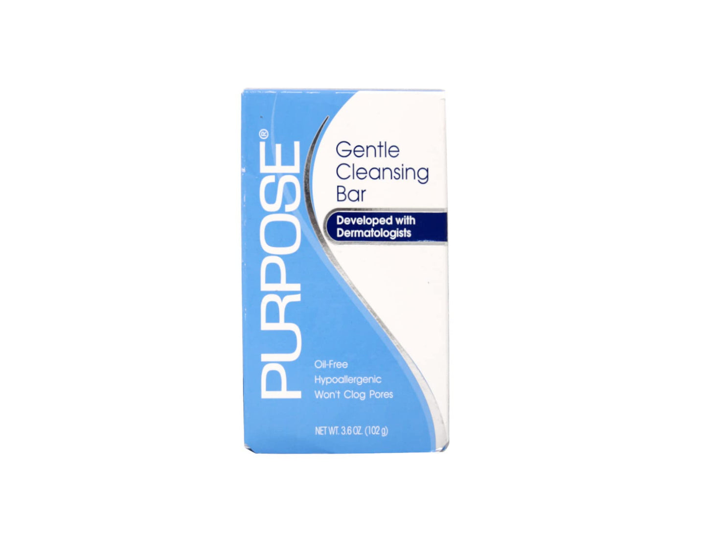 PURPOSE Gentle Cleansing Bar Gentle As Water, All Skin Types, For Sensitive & Dry Skin, Oil-free, Hypoallergenic, Sulfate-Free, 3.6 oz Bar, 4 Pack