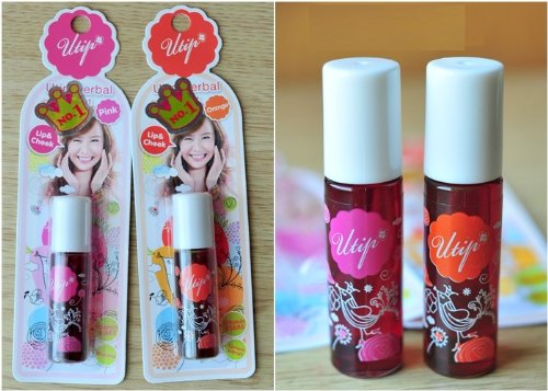 Uthaitip Utip Herbal Tint Lip Color & Cheek Natural Pink with Vitamin B3 & B5 by AuntyDaMart