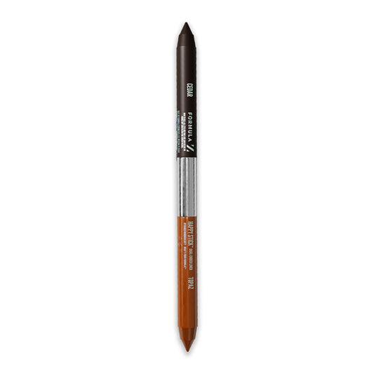 Formula Z Happy Stick Eyeliner - Tug Free Eyeliner Pencil with Vitamin E - Long Lasting Eye Makeup - Vegan - Cedar-Topaz - 2 x 0.02 oz