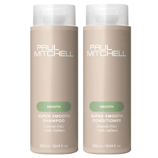Paul Mitchell Super Skinny Smooth Gift Set with Shampoo, Conditioner, and Serum for Frizz Control, Heat Protection, and Color Protection