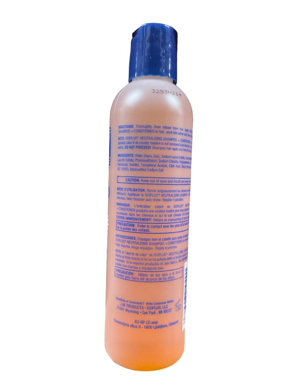 Isoplus Neutralizing Shampoo plus Conditioner 8 Ounce (237ml) (Pack of 3)
