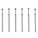 MZCMSL 6pcs Ball Head Cuticle Nail Drill Bits for Nail Prep,3/32 Shank Electric Nail Tool (?3.0mm)