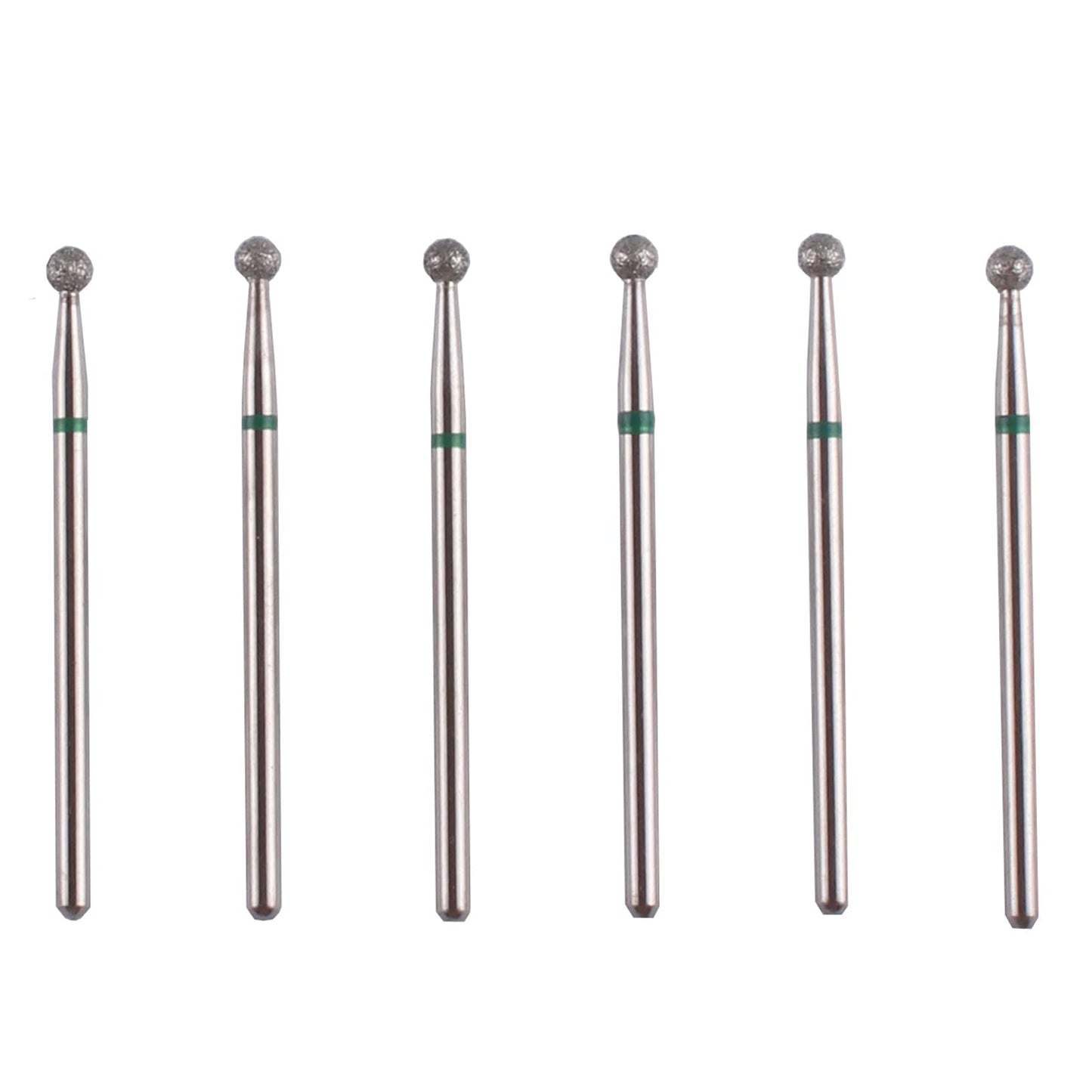 MZCMSL 6pcs Ball Head Cuticle Nail Drill Bits for Nail Prep,3/32 Shank Electric Nail Tool (?3.0mm)