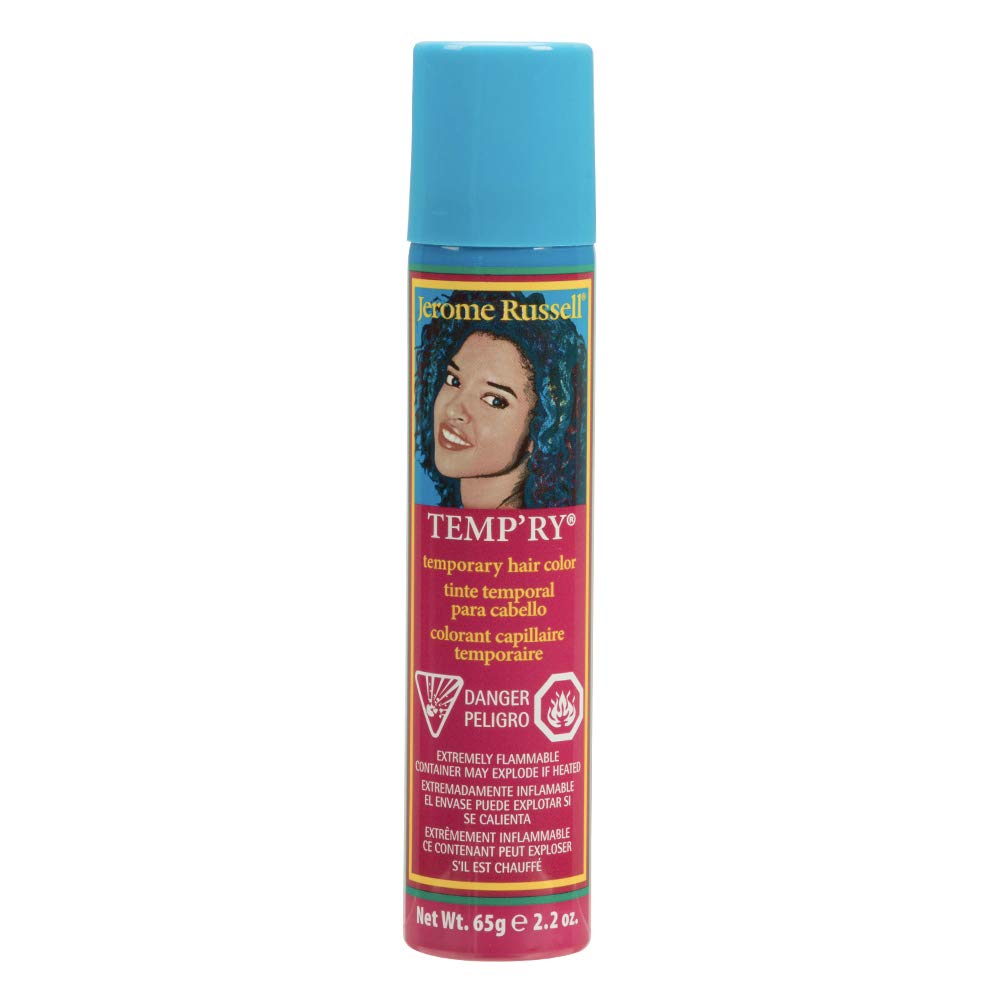 Jerome Russell Spray-On Temporary Vivid Hair Color - Red Wine Intense, Fast-Drying, Non-Sticky, Travel Size Hair Dye, 2.2 oz