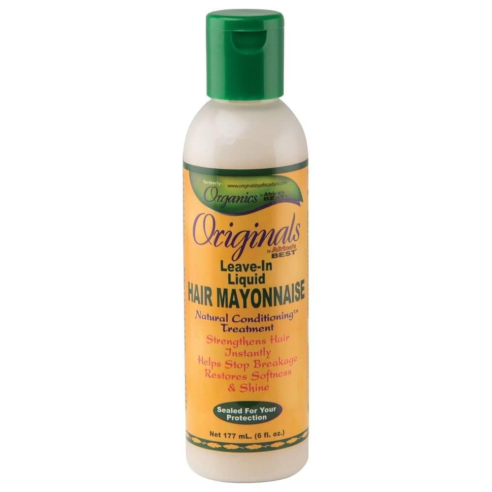 Originals by Africa's Best Leave In Liquid Hair Mayonnaise, Leave-In Conditioner, Repairs, Rebuilds, and Revitalizes Hair, Excellent For All Hair
