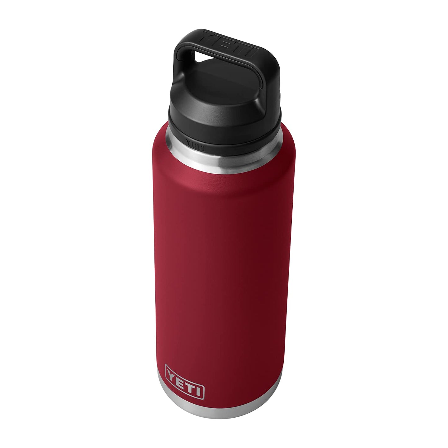 YETI Rambler 46 oz Bottle, Leakproof, Vacuum Insulated, Stainless Steel with Chug Cap, Harvest Red