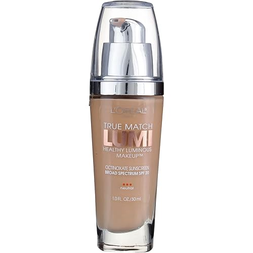 L’Oreal ParisTrue Match Lumi Healthy Luminous Makeup, Soft Ivory/Classic Ivory [N1-2], 1 oz (Pack of 2)