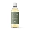Deep Steep Bubble Bath, Rosemary Mint, 10 oz - Soothing Soak with Shea Butter, Argan Oil, Aloe Vera & Coconut Oil - Vegan, Sulfate-Free, PH-Balanced