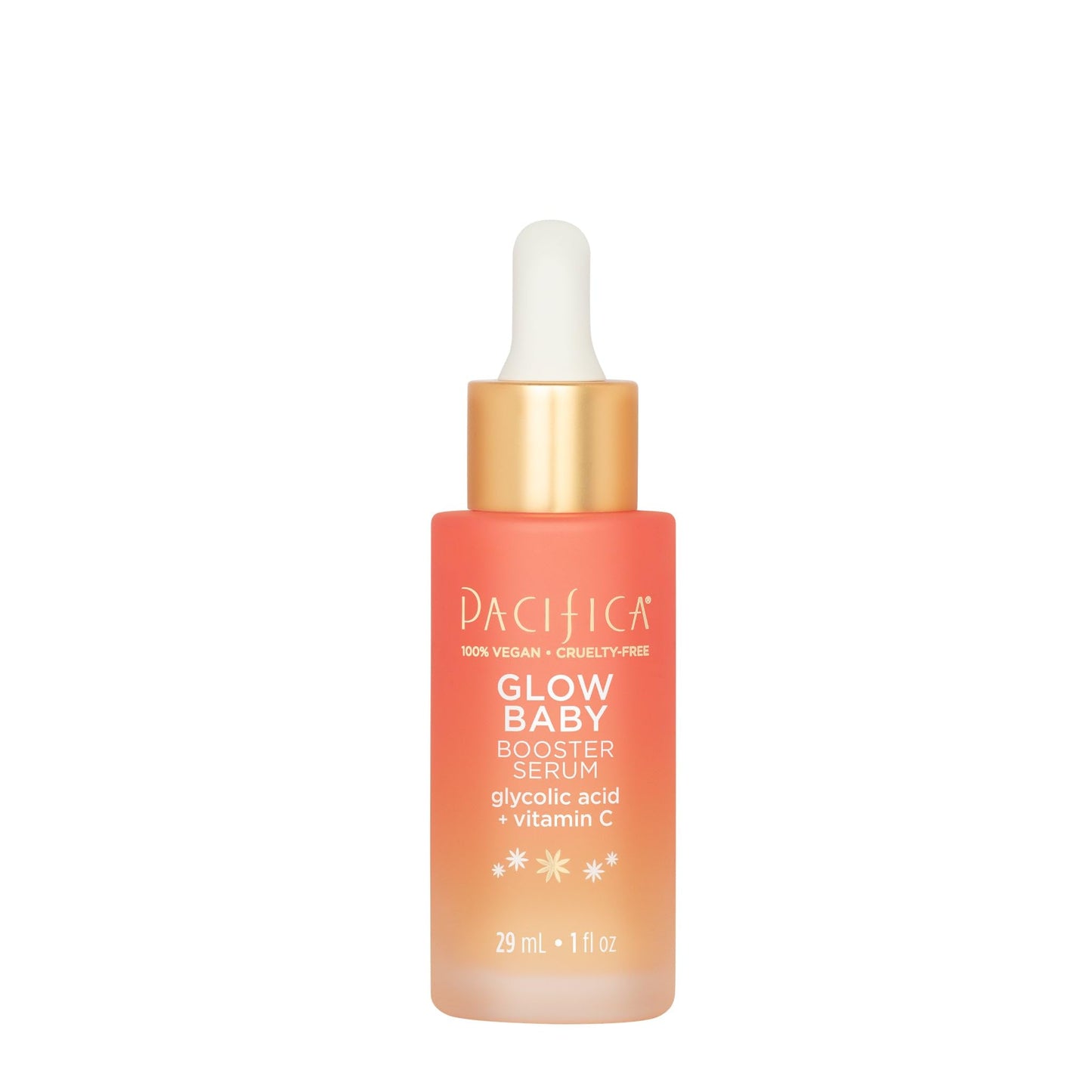 Pacifica Glow Baby Brightening Serum & Reusable Face Mask Set - Vitamin C + Glycolic Acid for Radiant Hydrated Skin, Clean Vegan Skincare Gift Kit