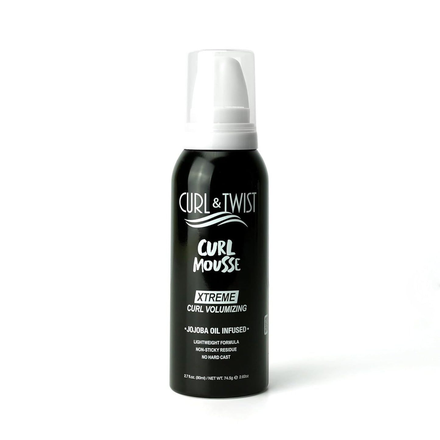 EBIN NEW YORK Curl & Twist Xtreme Curl Volumizing Mousse 2.7oz/80ml Travel Size | Jojoba & Lavender Oil | Moisturizes, Strengthens, Anti-Frizz |