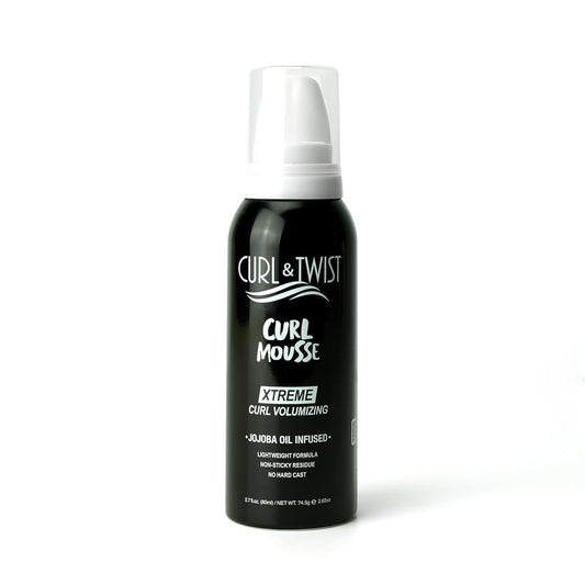 EBIN NEW YORK Curl & Twist Xtreme Curl Volumizing Mousse 2.7oz/80ml Travel Size | Jojoba & Lavender Oil | Moisturizes, Strengthens, Anti-Frizz |