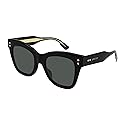 Gucci Women's Nouvelle Vague Square Sunglasses, Black/Black/Grey, One Size
