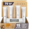 Infuse Pure White Tea and Coconut All-In-Kit Hotel Soaps and Toiletries Bulk Set | 1oz Shampoo & Conditioner, Body Wash, Lotion & 1.25oz Bar Soap |