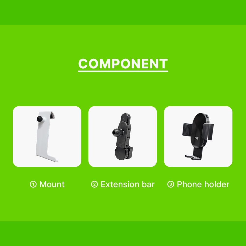 FICS Car Phone Holder for Hyundai IONIQ5 2022, 2023, 2024 - Custom-Fit Mount for Seamless Display Integration, Interior Accessories for Navigation…