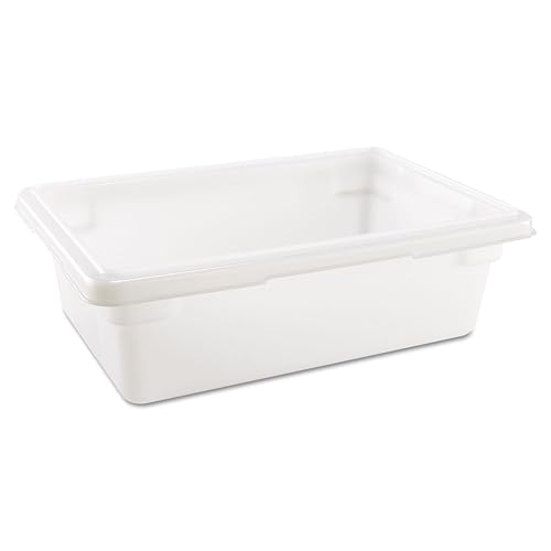 Rubbermaid Commercial Products Food Storage Box, 3.5 Gallon Capacity, White, for Restaurant/Kitchen/Cafeteria