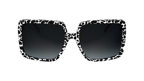 KARL LAGERFELD Women's Sunglasses KL6187S - Marble Black with Gradient Grey Lens