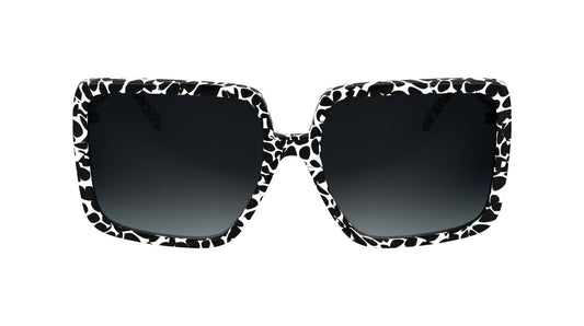 KARL LAGERFELD Women's Sunglasses KL6187S - Marble Black with Gradient Grey Lens