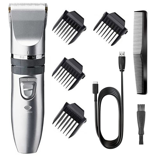 GLESVOWIO Pro Hair Clipper Professional Rechargeable Cordless Men Electric Hair Clipper Beard Trimmer Adjustable Haircut Machine USB Powerful Hair Beauty and Personal Care GLESVOWIO