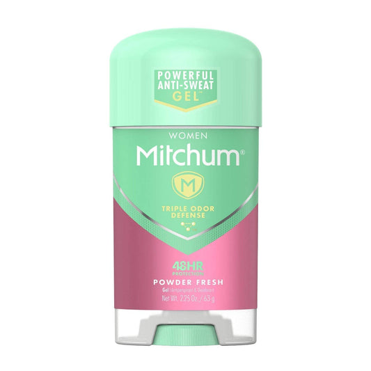 Mitchum Gel Antiperspirant & Deodorant, Powder Fresh - 2.25 oz Pack of 3 - Packaging May Vary Beauty and Personal Care Mitchum