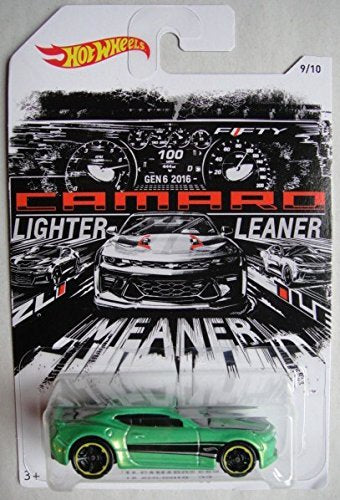 Hot Wheels 2018 Release Premium Exclusive Green '16 Camaro SS, 2016 Camaro