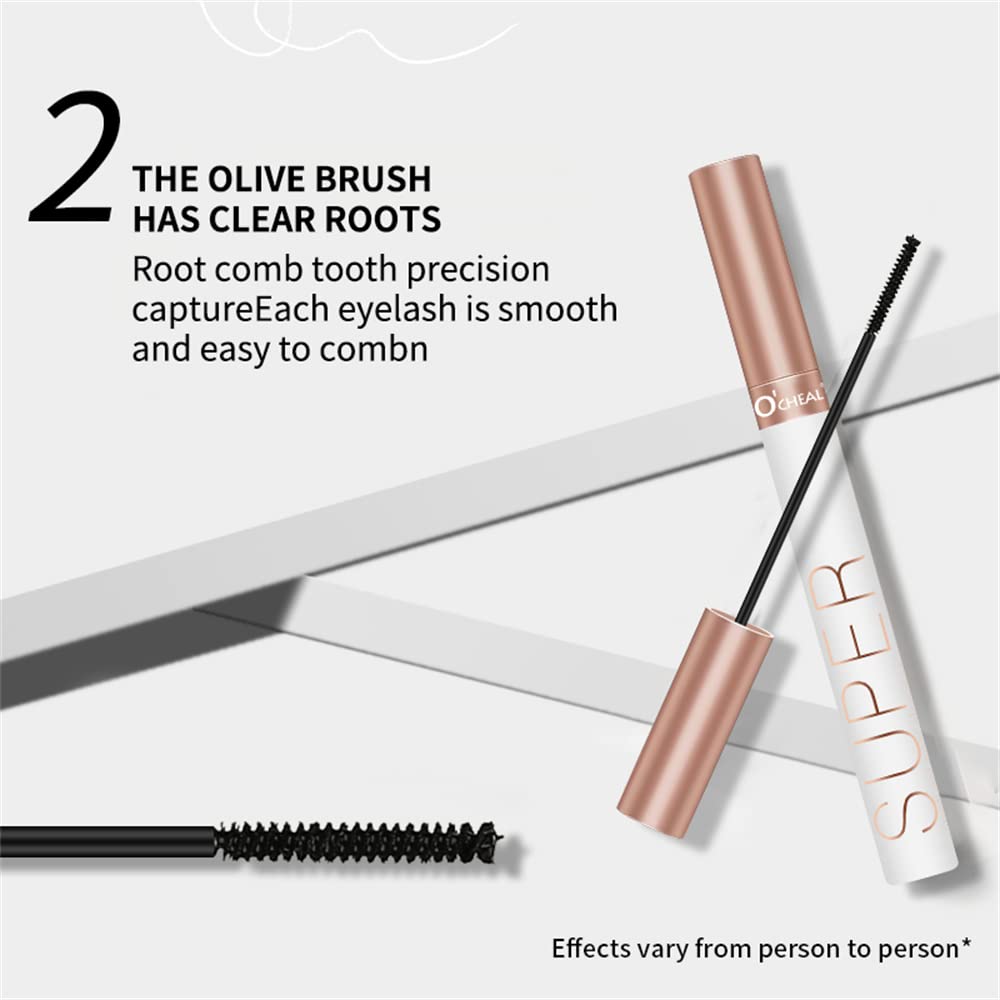 Honey Whisper 4D Mascara for Fine Short Eyelash, Waterproof Extra Long Lash Eyelashes,Voluminous Eyelashes, Long Lasting, Smudge-proof?Black (0.1 fl.