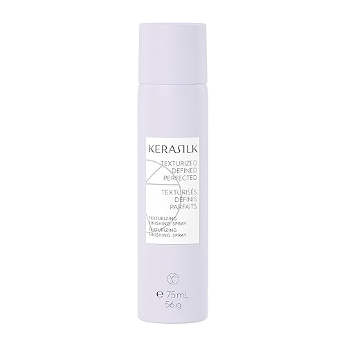 KERASILK Texturizing Finishing Spray | Flexible Hold | Creates Natural Texture, Volume & Body | Anti Humidity Effect | With Heat Protection | 75ml