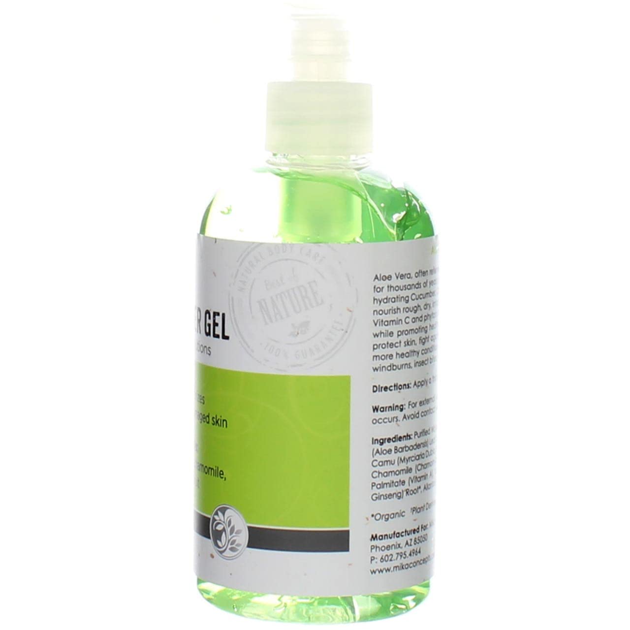 MIKA NATURALS Aloe Vera & Cucumber Gel (8 oz.)